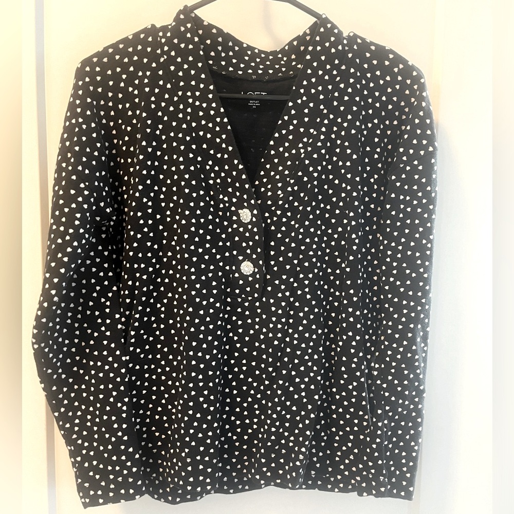 Loft Heart Sweater, XS
